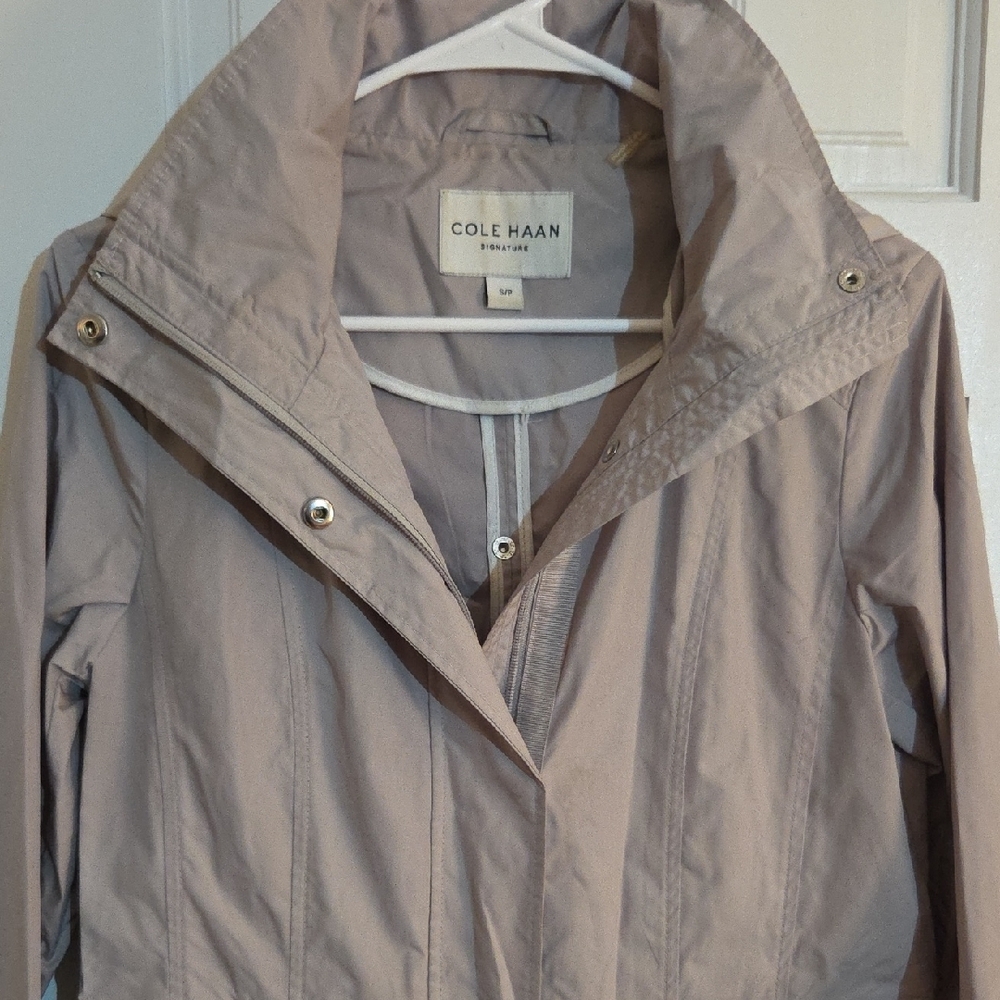 Cole Haan Women's Beige Trench Coat - Picture 3 of 7